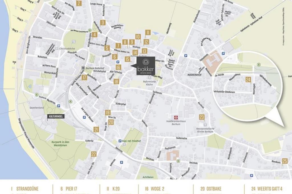 Ferienwohnung Villa Central - Luettje Nuest บอร์คุม ภายนอก รูปภาพ